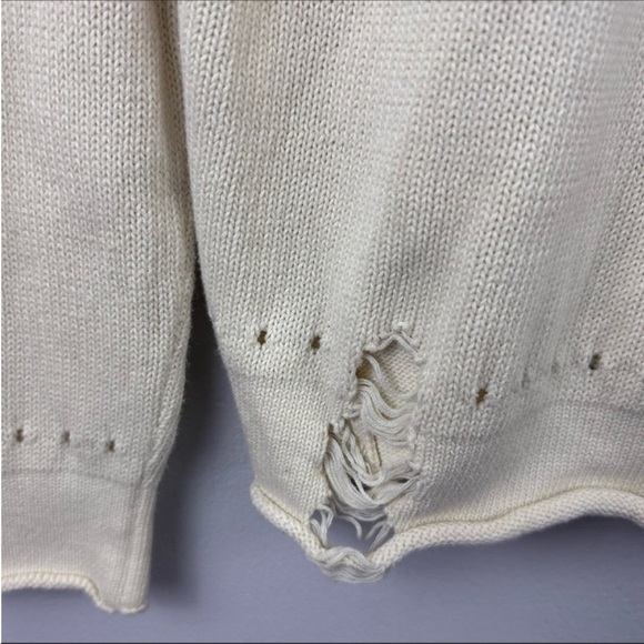 Wildfox Mermaid Distressed Pullover Sweater - Picture 6 of 9